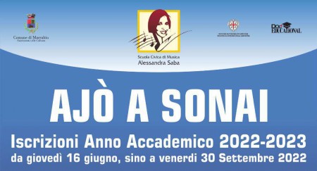 Civica di Musica Alessandra Saba per l’a.s. 2022-2023