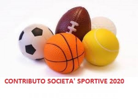 CONCESSIONE CONTRIBUTI, SOVVENZIONI E VANTAGGI ECONOMICI A SOSTEGNO DELLE ATTIVITA’ SPORTIVE – ANNUALITA’ 2020