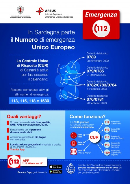Campagna di informazione sul 112 NUE - Numero di emergenza Unico Europeo.