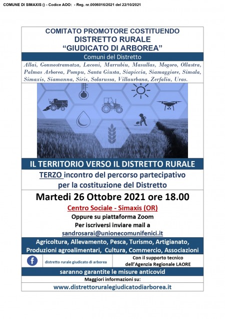 Comitato Promotore Costituendo Distretto Rurale "Giudicato di Arborea"