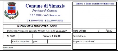 AVVISO per l’individuazione dei destinatari dei BUONI SPESA per l’acquisto di generi alimentari e/o prodotti di prima necessità