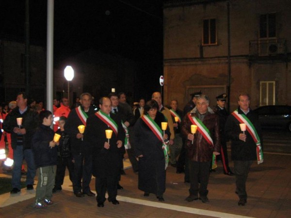 Fiaccolata per Frederic Mandolini